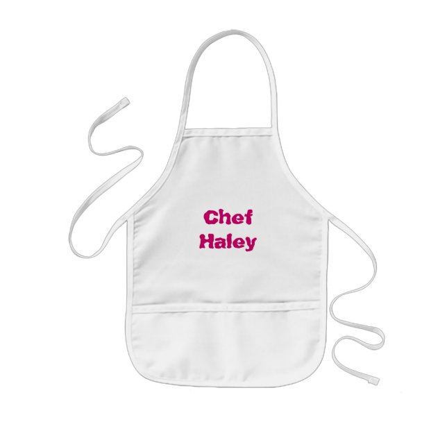 Personalised Kid's Aprons Add your name or message (Front)