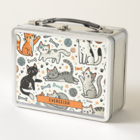 Personalised Kid's Cats And Yarn