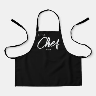 Personalised Kid's Chef Apron | Modern Black
