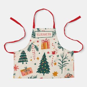 Personalised Kids Christmas Baking  Apron