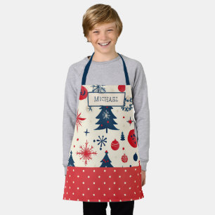 Personalised Kids Christmas Baking  Apron