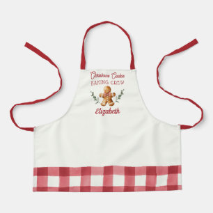 Personalised Kids Christmas Baking Crew Apron