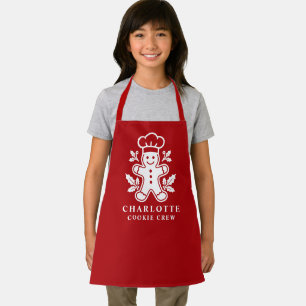 Personalised Kids Christmas Cookie Crew Apron