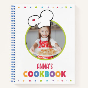 Personalised Kids Cookbook (Your Photo)  Notebook