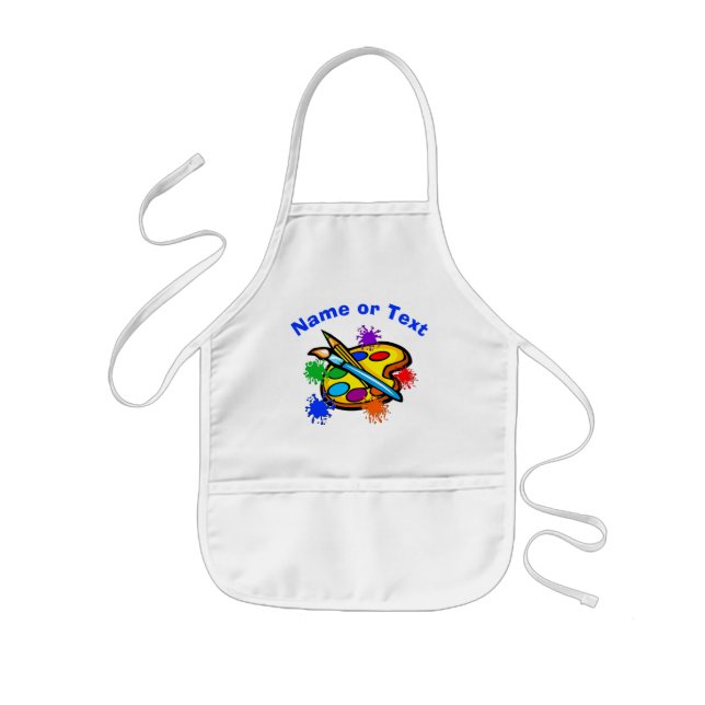 Personalised Kids Craft Apron for Boys and Girls (Front)