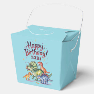 Personalised Kids Dinosaur Birthday  Favour Box