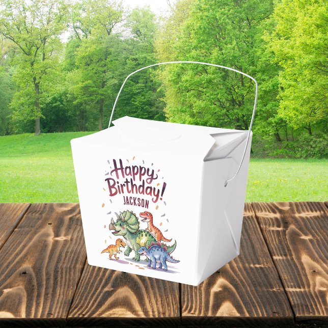 Personalised Kids Dinosaur Birthday  Favour Box (Creator Uploaded)