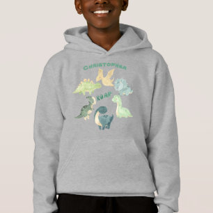 Personalised Kid's Dinosaur Roar Grey