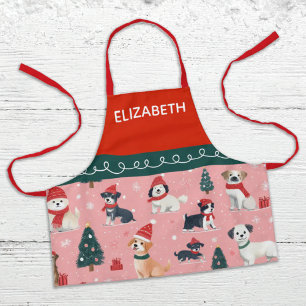 Personalised Kids Festive Christmas Baking  Apron