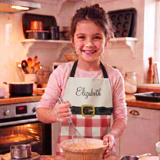 Personalised Kids Festive Christmas Baking Apron