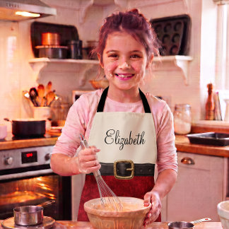 Personalised Kids Festive Christmas Baking Apron