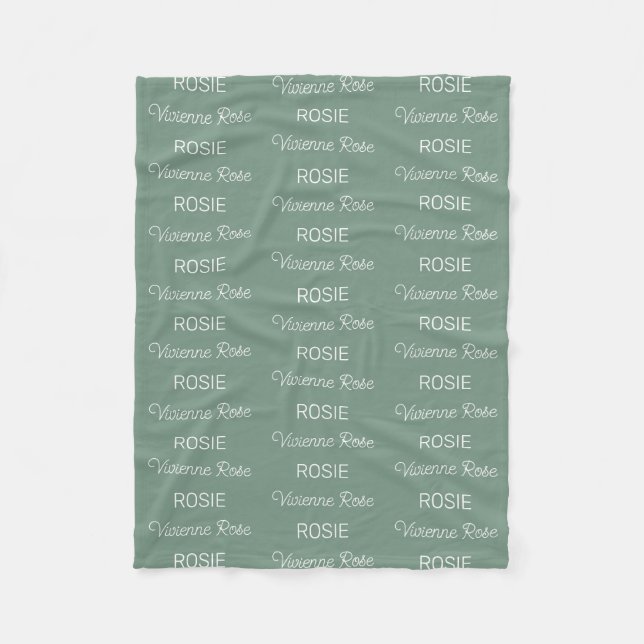 Personalised Kids Fleece Blanket (Front)