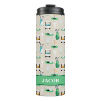 Personalised Kids Golfer Golfcart Golfing Sporty