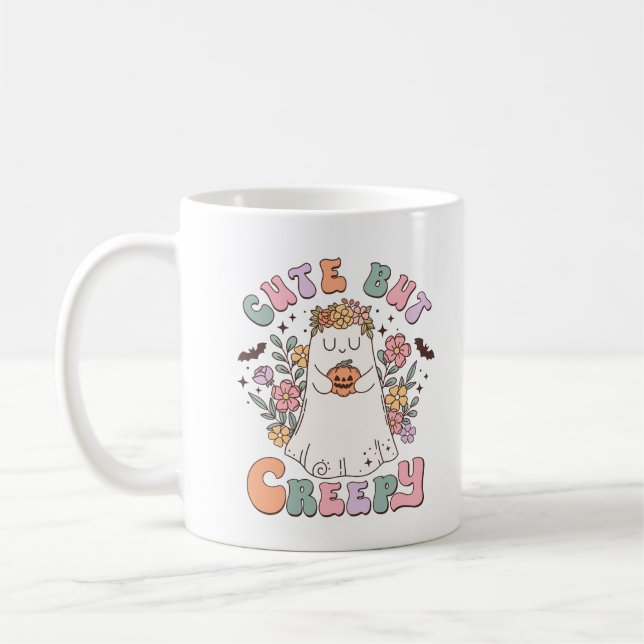 Personalised Kids Halloween Spooky coofee mug (Left)