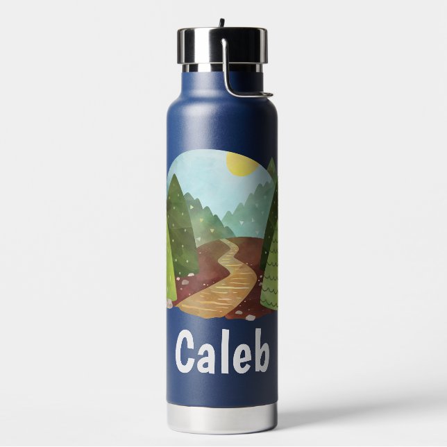 Personalised Kids Hiking Water Bottle (Left)