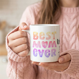 Personalised Kids Name Best Mum Ever Mum Mug