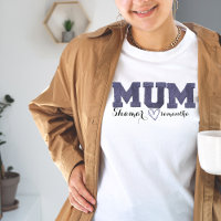personalised kids name embroidered mother's day