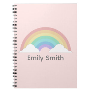 Personalised Kids Name Rainbow Notebook