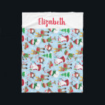 Personalised Kids Name Santa Christmas Fleece Blanket<br><div class="desc">Kids will love snuggling up with this personalised fleece christmas blanket this holiday season.  This personalised blanket will also make a great gift for any kiddo on your christmas list.</div>