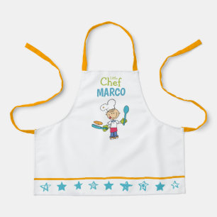 Personalised Kids Pancake Chef Apron With Stars