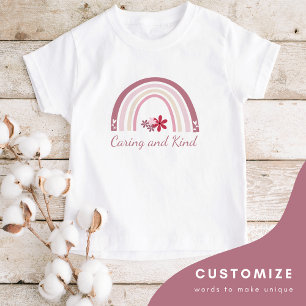 Personalised Kids Rainbow Floral T-Shirt