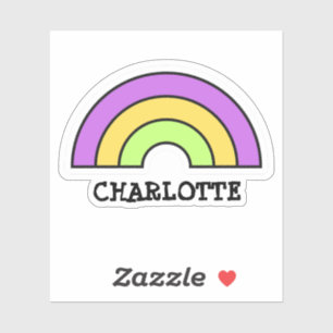 Personalised Kids Rainbow Pastel