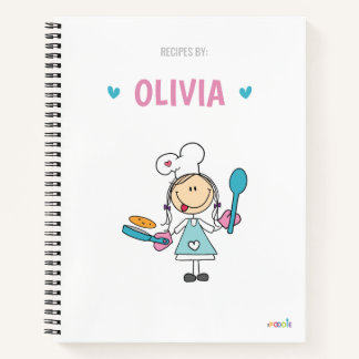 Personalised kids recipe book