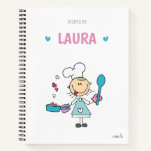 Personalised kids recipe book