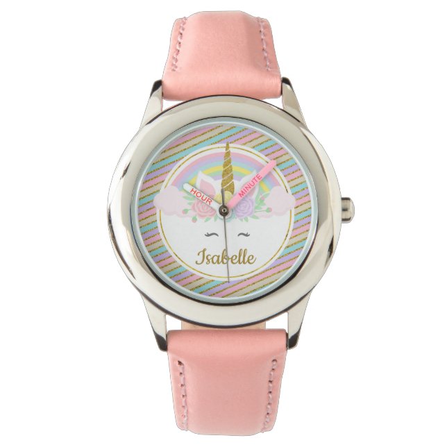 Personalised Kids Unicorn Watch (Front)