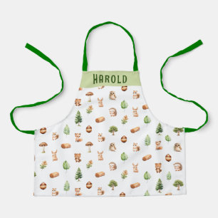 Personalised Kids Woodland Apron