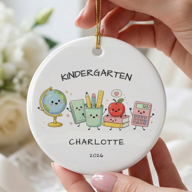 Personalised Kindergarten  Ceramic Ornament (Creator Uploaded)