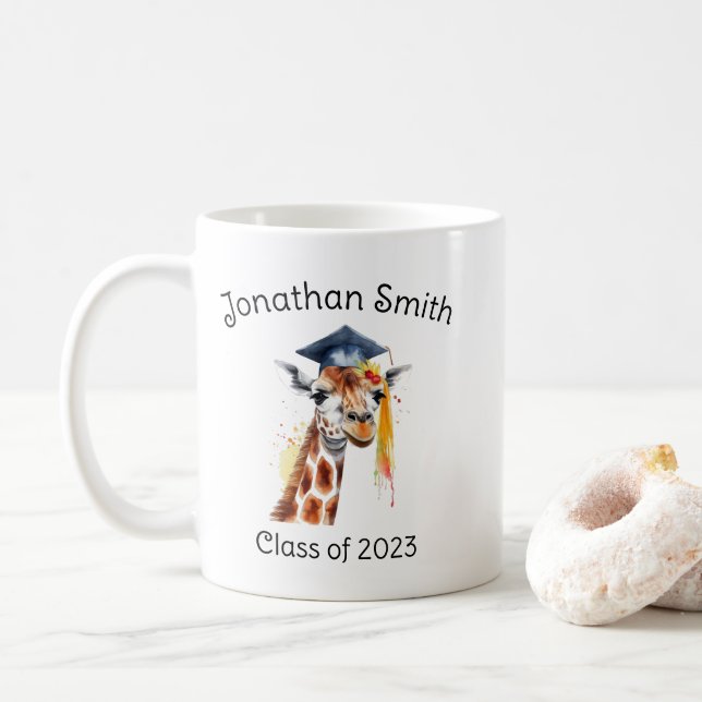 Personalised Kindergarten Graduate  Coffee Mug (With Donut)