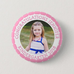 Personalised Kindergarten Graduate Photo Button