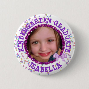 Personalised Kindergarten Graduate Photo Button
