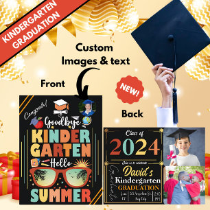 Personalised Kindergarten Graduation Hello Summer Announcement Postcard
