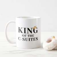 Personalised King Of The C-Suites Gold Crown
