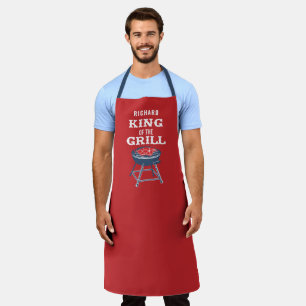 Personalised King of the Grill BBQ Apron