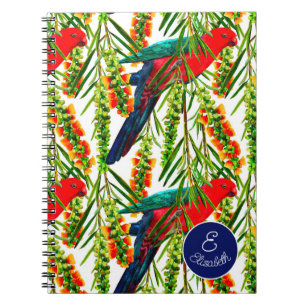 Personalised King Parrot Notebook
