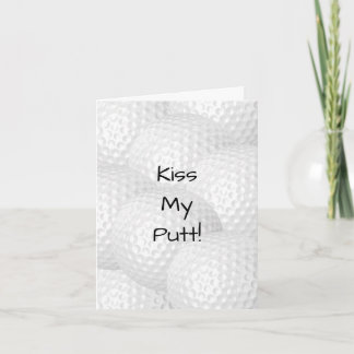 Personalised Kiss My Putt Card