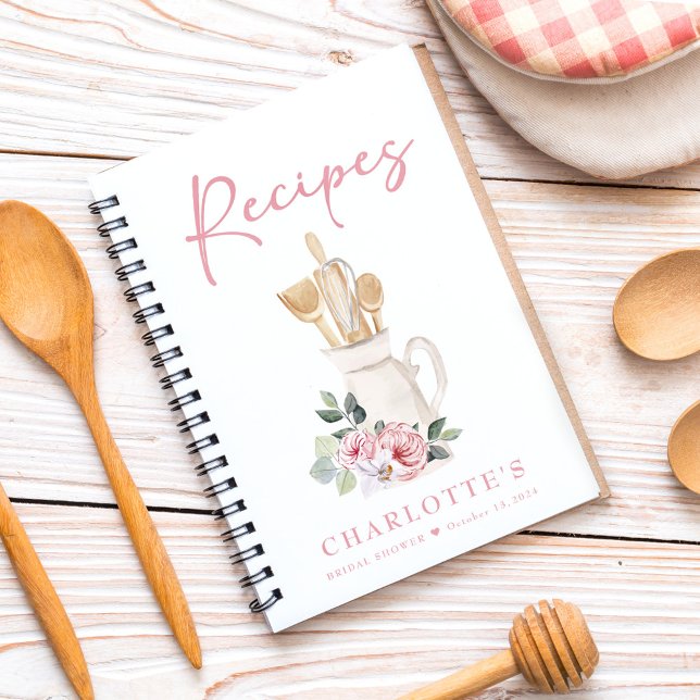 Personalised Kitchen Blush Pink Recipe Book  (Creator Uploaded)