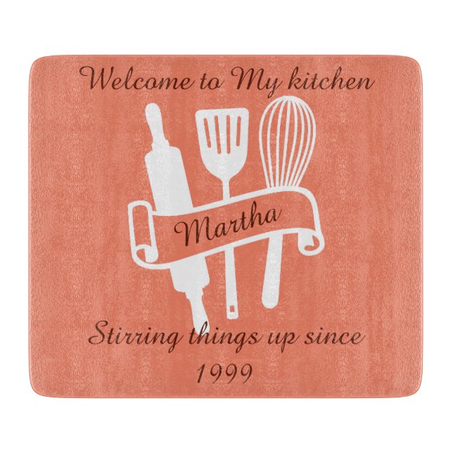 Personalised kitchen  cutting board (Front)