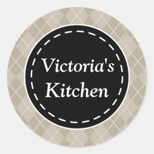 Personalised Kitchen Gift Tags Stickers