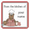 Personalised Kitchen Teddy Bear Stickers