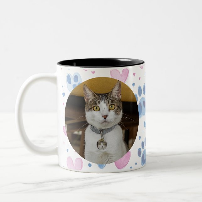 Personalised Kitty Cat Mug (Left)