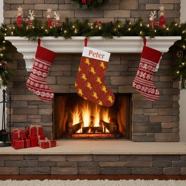 Personalised Knit Pattern Christmas Stocking  (Creator Uploaded)