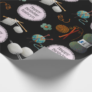 Personalised Knitting/Crochet Multi-Occasion Wrapping Paper
