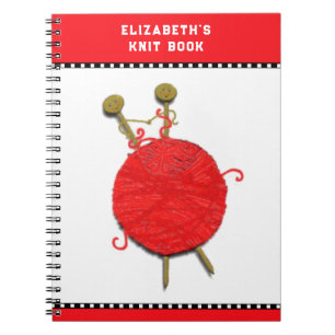 Personalised Knitting Gifts Notebook