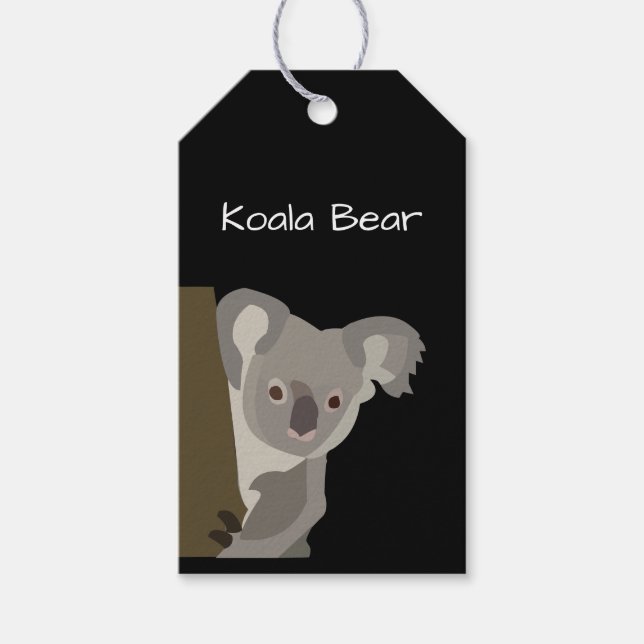 Personalised Koala Bear  Gift Tags (Front)