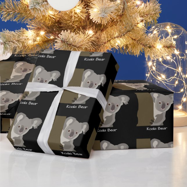 Personalised Koala Bear  Wrapping Paper (Holidays)