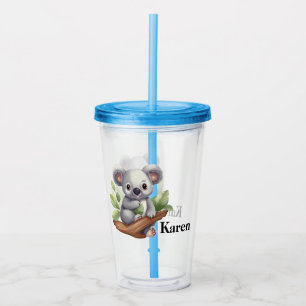 Personalised Kola Bear Acrylic Tumbler
